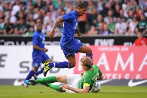 02 August 2011 Werder Bremen V Everton Prints: Clash of Titans: Per Mertesacker vs