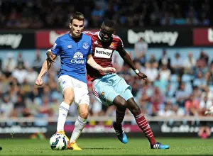 West Ham United V Everton - Upton Park Prints: Clash at Upton Park: Kouyate vs