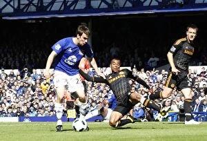 Images Dated 22nd May 2011: Cole vs. Cole: A Premier League Showdown - Everton vs. Chelsea (22 May 2011)
