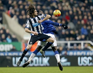 Framed Print : Coloccini vs. Lukaku: A Premier League Showdown at St. James Park