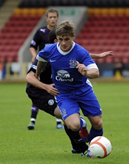 Season 2012-13 Prints: Conor McAleny Scores for Everton in Pre-Season Friendly Against Partick Thistle at Firhill Stadium