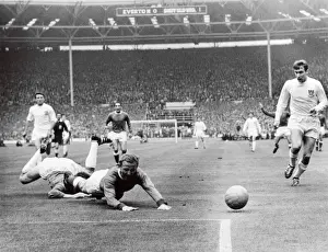 Controversial Moment at the FA Cup Final: Alex Young's Penalty Claim vs. Ron Springett and Sheffield Wednesday (1966)