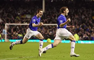 Dan Gosling Scores the Historic First Goal Against Liverpool in FA Cup Fourth Round Replay at Goodison Park (2009)