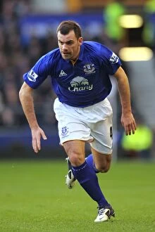 Images Dated 21st January 2012: Darron Gibson in Action: Everton vs Blackburn Rovers, Premier League (21 January 2012)