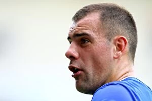 Keith Southern Testimonial - Blackpool v Everton - Bloomfield Road Collection: Darron Gibson at the Keith Southern Testimonial: Everton FC vs Blackpool, Bloomfield Road
