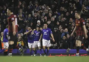 31 January 2012, Everton V Manchester City Prints: Darron Gibson Scores Thrilling First Goal: Everton vs Manchester City (31 January 2012)