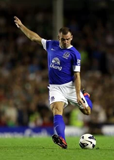 Everton 1 v Manchester United 0 : Goodison Park: 20-08-2012 Collection: Darron Gibson Scores the Thrilling Winner: Everton 1-0 Manchester United (Premier League 2012)
