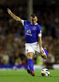Everton 1 V Manchester United 0 : Goodison Park: 20-08-2012 Prints: Darron Gibson Scores the Thrilling Winner: Everton 1-0 Manchester United (Premier League 2012)