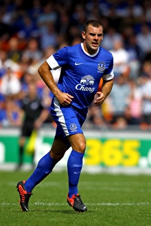 Keith Southern Testimonial - Blackpool V Everton - Bloomfield Road Prints: Darron Gibson Stars in Everton's Victory at Keith Southern's Testimonial: Everton vs