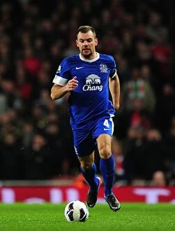 Arsenal 0 v Everton 0 : Emirates Stadium : 16-04-2013 Collection: Darron Gibson's Leadership: A 0-0 Stalemate Against Arsenal at Emirates Stadium