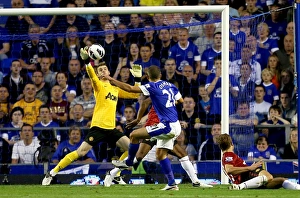 Everton 1 V Manchester United 0 : Goodison Park: 20-08-2012 Prints: David De Gea's Spectacular Save: Everton 0-1 Manchester United (2012)