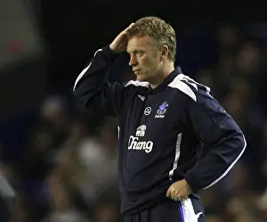 Everton V Metalist Kharkiv Prints: David Moyes Disappointment: Everton FC's UEFA Cup Exit vs Metalist Kharkiv (20/9/07)