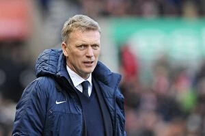 Images Dated 15th December 2012: David Moyes and Everton Battle to 1-1 Draw at Britannia Stadium (BPL: Stoke City vs Everton)