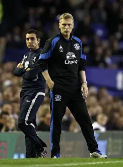 David Moyes Prints: David Moyes and Everton Face Huddersfield Town in Carling Cup Second Round at Goodison Park