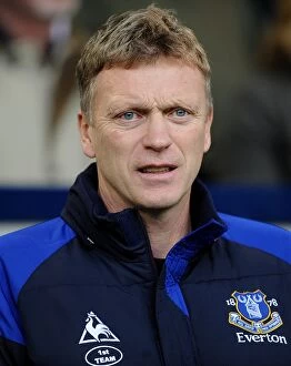 Images Dated 1st January 2012: David Moyes and Everton Face Off Against West Bromwich Albion in Premier League Showdown