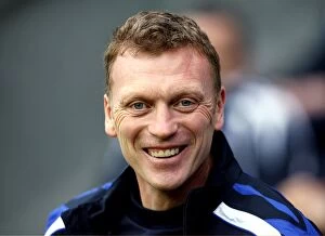 Images Dated 20th January 2008: David Moyes and Everton Face Wigan Athletic in 2008 Barclays Premier League Clash