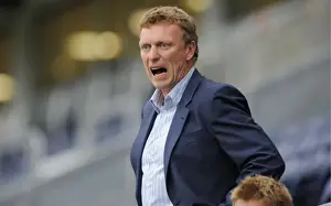 Pre-season 2008-09 Prints: David Moyes and Everton FC Secure Pre-Season Victory Against Preston North End (2008)