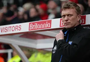 Framed Print : David Moyes: Everton Manager Before Kick-off vs Stoke City (BPL, 01 January 2011) Framed Print : David Moyes: Everton Manager Before Kick-off vs Stoke City (BPL, 01 January 2011)