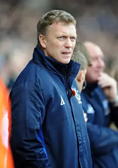 West Ham United V Everton Prints: David Moyes at the Helm: Everton vs. West Ham United in Premier League Action