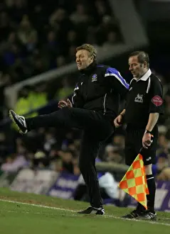 Everton V Bolton Prints: David Moyes Intense Moment: Frustration on Everton Sideline (vs Bolton)