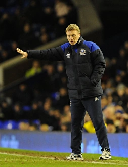 FA Cup - Round 4 - Everton V Fulham - 27 January 2012 Prints: David Moyes Leads Everton Against Fulham in FA Cup Fourth Round at Goodison Park