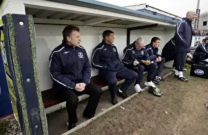 David Moyes at The Moss Rose Ground: Everton's FA Cup Clash with Macclesfield Town (03/01/09)