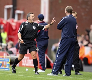 David Moyes Red-Carded: Everton vs. Stoke City, Barclays Premier League, 2008