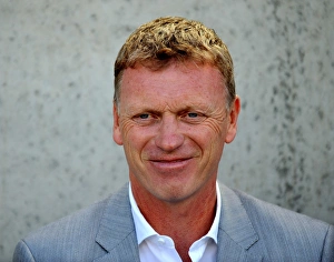 Pre Season Friendly - Morecambe V Everton - Globe Arena Prints: David Moyes Smiles Before Everton's Pre-Season Friendly Against Morecambe