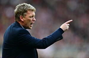 Sunderland 1 V Everton 0 : Stadium Of Light : 20-04-2013 Prints: David Moyes at the Touchline: Everton's Battle Against Sunderland in the Premier League (April 20)