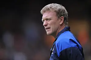 David Moyes Watches Everton Face Wolverhampton Wanderers in Premier League Showdown (06 May 2012)