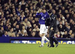 David Weir Prints: David Weir Bids Farewell: Everton Football Club - Last Image as a Player