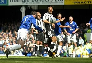 Everton 2 Newcastle 0 07-05-05 Collection: David Weir heads home