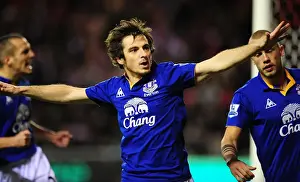 26 December 2011, Sunderland V Everton Prints: December Drama: Leighton Baines Scores the Penalty Winner for Everton at Sunderland's Stadium of Light
