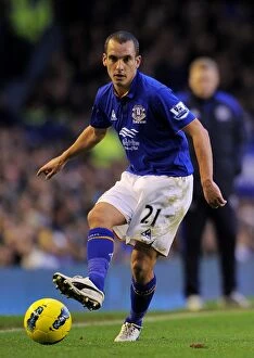 Images Dated 17th December 2011: Decisive Moment: Leon Osman Scores Game-Winning Goal for Everton Against Norwich City