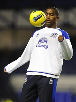Decisive Moment: Sylvain Distin Scores the Winning Goal for Everton against Swansea City (Barclays Premier League, 21 December 2011)