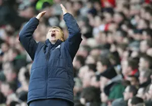 Dejected David Moyes: Everton Manager at Anfield After FA Cup Defeat to Liverpool, 2009