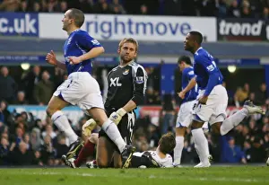 Dejected Robert Green: Everton's First Goal against West Ham (07/08)