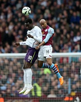 Images Dated 2nd May 2015: Delph vs. Lukaku: A Battle of Premier League Stars at Villa Park - Everton vs. Aston Villa