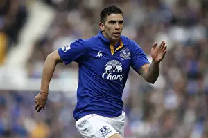 Denis Stracqualursi at Goodison Park: Everton vs Wigan Athletic, Barclays Premier League (September 17, 2011)