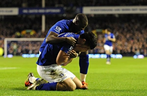 FA Cup - Round 4 - Everton V Fulham - 27 January 2012 Prints: Denis Stracqualursi and Magaye Gueye