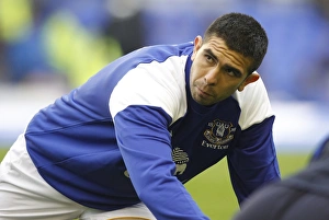 19 November 2011, Everton V Wolverhampton Wanderers Prints: Denis Stracqualursi Scores the Dramatic Winning Goal for Everton Against Wolverhampton Wanderers at Goodison Park