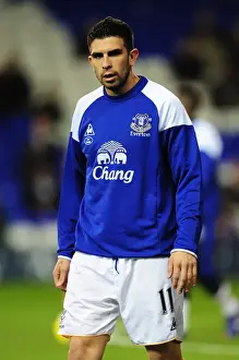 11 January 2012, Tottenham Hotspur V Everton Prints: Denis Stracqualursi Scores the Game-Winning Goal for Everton against Tottenham Hotspur in the Barclays Premier League