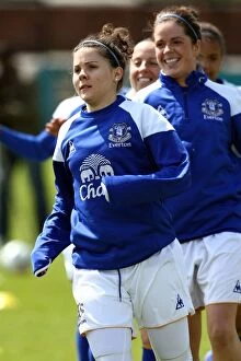 Images Dated 6th May 2012: Determined Brooke Chaplen Shines in Everton Ladies FA WSL Showdown vs. Lincoln Ladies (06 May 2012)