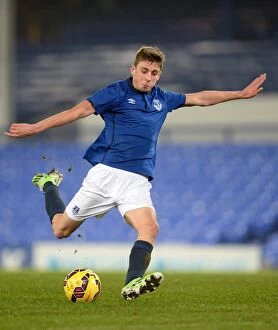 Images Dated 21st January 2015: Determined Joseph Williams Rallies Everton in FA Youth Cup Showdown Against Southampton at
