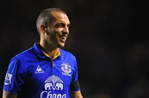 04 December 2011, Everton V Stoke City Prints: Determined Leon Osman Leads Everton to Victory: Everton vs Stoke City
