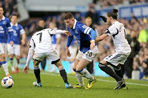 Everton 3 V Swansea City 2 : Goodison Park : 22-03-2014 Prints: Determined Ross Barkley's Breakthrough: Everton's 3-2 Victory over Swansea City (22-03-2014)