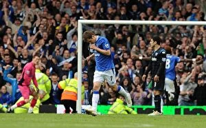 Images Dated 9th May 2010: Diniyar Bilyaletdinov's Dramatic Late Winner: Everton Triumphs over Portsmouth in the Barclays