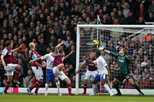 West Ham United 1 V Everton 2 : Upton Park : 22-12-2012 Prints: Disallowed Goal: Leon Osman's Controversial Effort for Everton vs