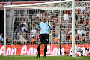 Framed Print : Disappointed Tim Howard: Everton's Heartbroken Goalkeeper After FA Cup Semi-Final Penalty Shootout Loss to Manchester United (April 19, 2009) Framed Print : Disappointed Tim Howard: Everton's Heartbroken Goalkeeper After FA Cup Semi-Final Penalty Shootout Loss to Manchester United (April 19, 2009)