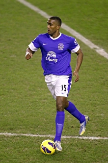 Everton 2 V West Bromwich Albion 1 : Goodison Park : 30-01-2013 Prints: Distin's Header: Everton's Win Against West Brom in BPL (30-01-2013)